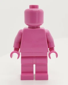 Lego MONOFIG PLAIN DARK PINK MONOCHROME MINIFIG NEW - Bild 1 von 3