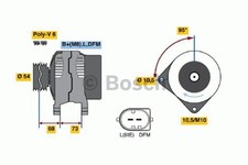 Bosch Alternator Generator Lima without deposit 0 986 048 921