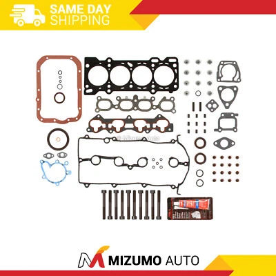 Full Gasket Set Head Bolts Fit Fit 93-97 Ford Probe Mazda 626 MX6 2.0 DOHC FS - Image 1 of 4