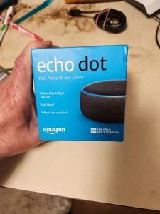 NEW Amazon Echo Dot 3rd Generation w/ Alexa Voice Media Device - Charcoal - Picture 1 of 6