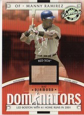 2001 Donruss Class of 2001 Diamond Dominators Baseball Card #DM1 Manny Ramirez