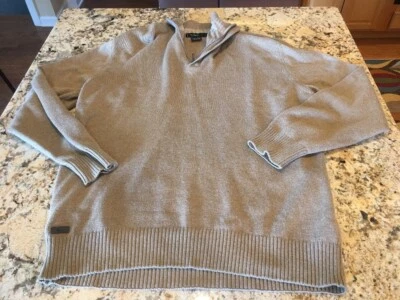 Suéter Lacoste Para Hombre 1/4 Cremallera Lana y Algodón Marrón Tostado Talla 6 Grande Usado en Excelente Condición Foto 1 de 4