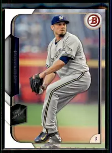 2015 Bowman Matt Garza #89 Milwaukee Brewers - Picture 1 of 2