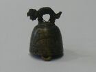 Vintage Small Asian Bronze Bell Elephant Motif