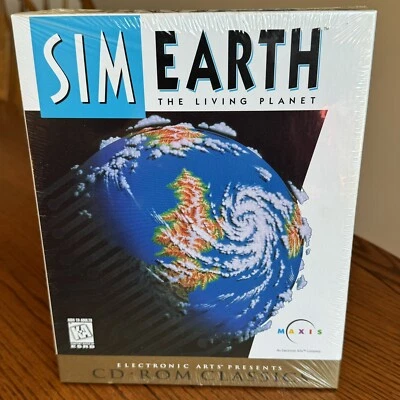 SIM EARTH CLASSICS EARTHE THE LIVING PLANET Maxis Macintosh NOS Sealed NEW - Image 1 of 4