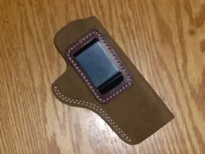 Funda oculta de cuero MARRÓN-IWB EE. UU. 1911 Commander Kimber Colt Hi Power - Imagen 1 de 2