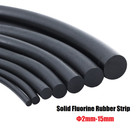 Solid Fluorine Rubber Strip O-Ring Cord Oil Water Seal Sealing Gasket Φ 2mm-15mm