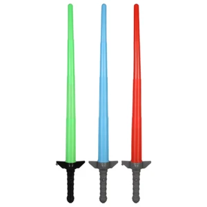 Collapsible LED Toy Swords, 25.5-in Choose 1 from 3 Colors Ages 3+ FAST DELIVERY - Picture 1 of 2
