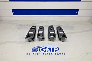 08-10 SUBARU WRX STI OEM WINDOW SWITCH CONTROL TRIM SET FRONT REAR LH RH SILVER - Picture 1 of 13