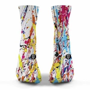 NEW ADULT / JUNIOR SAVVY SOX PAINT SPLATTER SOCKS LIMITED EDITION RELEASE OSFA - Picture 1 of 1