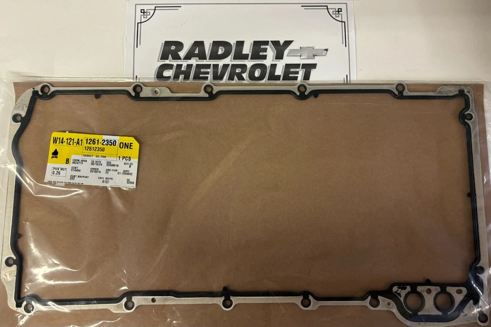 NEW GM OEM ENGINE OIL PAN GASKET- GENERAL MOTORS GMC 12612350 - Image 1 of 1