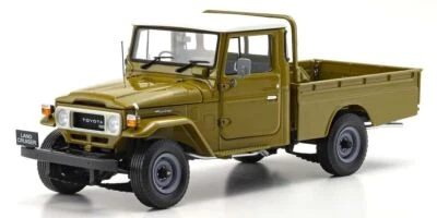Kyosho - 1/18 Scale Toyota Land Cruiser 40 Pickup Olive Model Diecast Car - Image 1 of 4