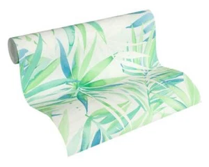 A.S. Papel pintado Création vellón diseño jungla 34125-1 azul verde turquesa papel pintado no tejido - Imagen 1 de 4