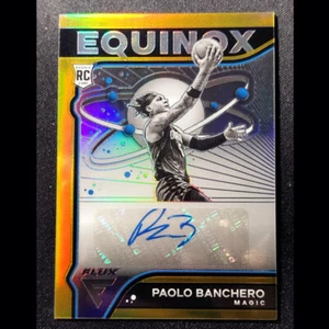 01/10 Gold Silver Rookie Autograph Panini Prizm FLUX Paolo Banchero AUTO Card RC - Bild 1 von 5