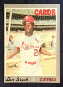 1970 #330 Lou Brock Cardinals Topps Baseball NR-MT $2 Shipping - Picture 1 of 2