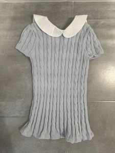 Polo Ralph Lauren Light Blue Sweater Dress Little Girls Size 5 - Picture 1 of 3