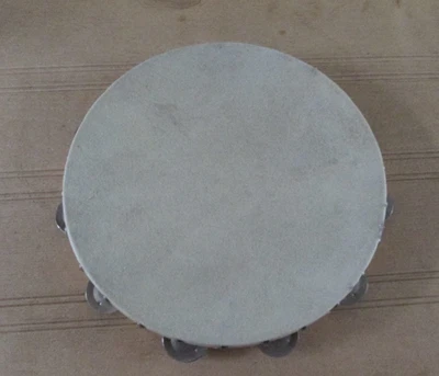 Dixon Tamburin 12" (35cm) Holz mit Haut, 10 Jingles, natur - Bild 1 von 4