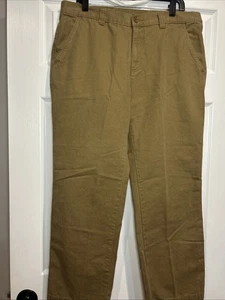 LL Bean Herren Chino Straight Leg Hose Canvas Standard Fit Gr. 36x30 Khaki Beige - Bild 1 von 6