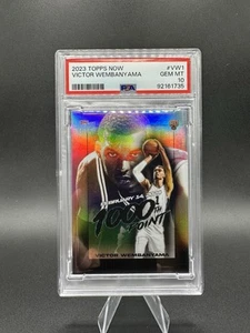 2023-24 Topps Now 1000th Point Victor Wembanyama Gem Mint Rookie VW1 PSA 10 - Picture 1 of 2