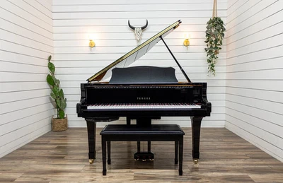 Yamaha DC1 Baby Grand Piano 5'3" Ebony 2006 Japan Used CD Record System - Image 1 of 4