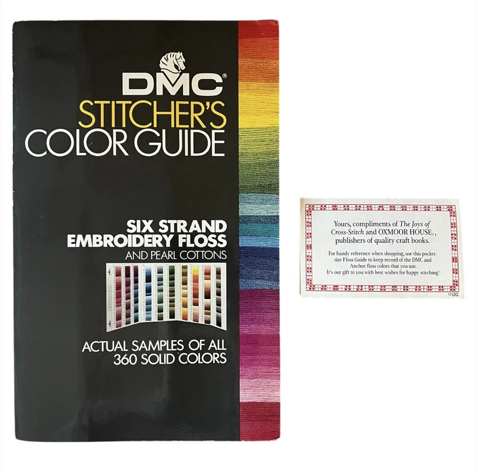 DMC Stitcher's Color Guide 360 Six Strand Embroidery Floss Samples Pearl Cottons - Image 1 of 3