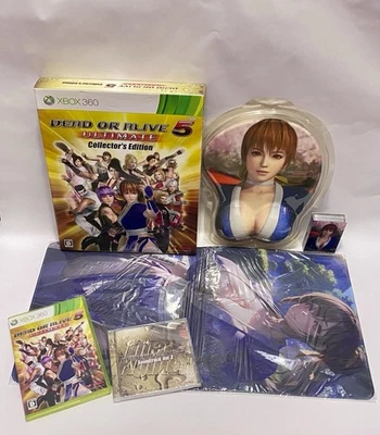 DEAD OR ALIVE 5 Ultimate Collector's Ed. XBox 360 Game KASUMI Pad casds CD + Mat - Image 1 of 4