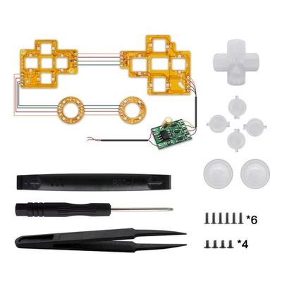 LED PCB Board D-pad Thumbsticks Tweezers Face Buttons Kit For PS4 Controller - Image 1 of 4