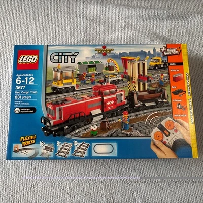 Lego City 3677 Red Cargo Train New!! - Image 1 of 2