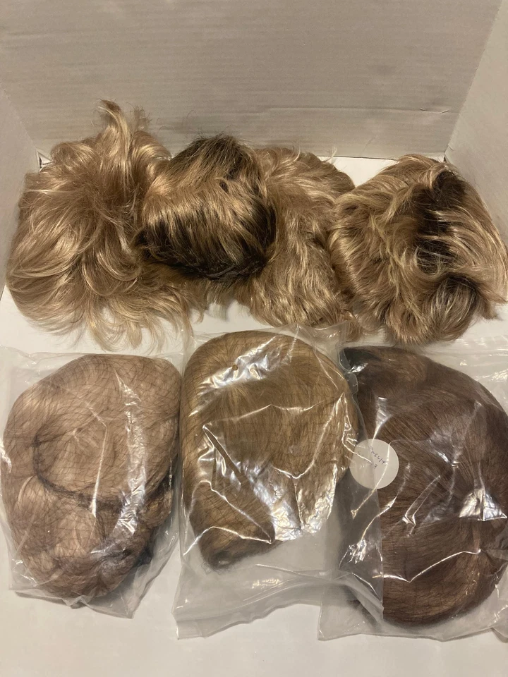 Varias pelucas profesionales de encaje completo de corte corto Foto 1 de 1