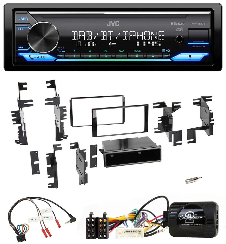 JVC Bluetooth DAB USB Lenkrad Autoradio für Nissan Quest Titan Versa Versa-Note - Bild 1 von 4