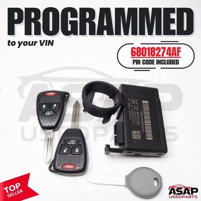 🐔 VIN PROGRAMMED PLUG & PLAY IMMOBILIZER ASPEN DURANGO 2008-2009 68018274AF 🐔 - Image 1 of 4