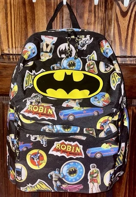 Batman & Robin DC Comics Batmobile Backpack Book Bag - Black - Image 1 of 4