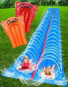 30 Fuß x 8 Fuß XXL MEGA Wasserrutsche und 2 Bodyboard aktualisiertes Modell - extra lange Verlängerung... - Bild 1 von 9