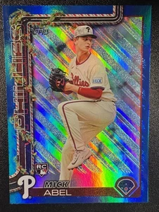 2025 Topps Holiday Mick Abel Blue Snowflake Metallic (RC) #H111 Phillies - Picture 1 of 2