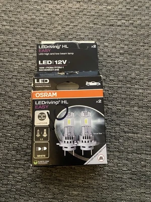 COPPIA LAMPADE H7 H18 LED OSRAM LED DRIVING HL EASY LAMPADE PLUG E PLAY 6500K - Immagine 1 di 3