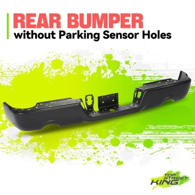 OE Style w/Dual Exhaust Hole Black Rear Bumper Face Bar for Dodge Ram 2500 09-24 - Image 1 of 4