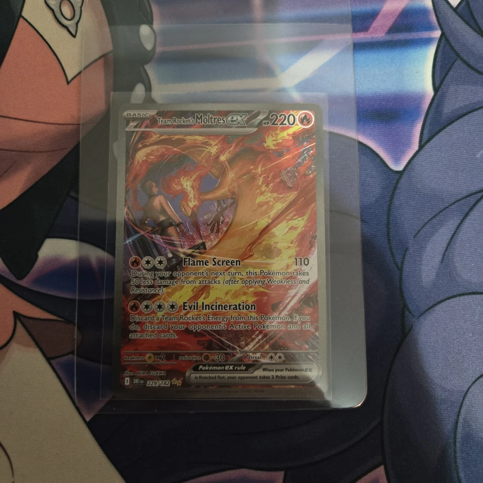 Team Rocket’s Moltres ex 229/182 SIR Pokémon TCG (Destined Rivals) NM-MT - Image 1 of 4