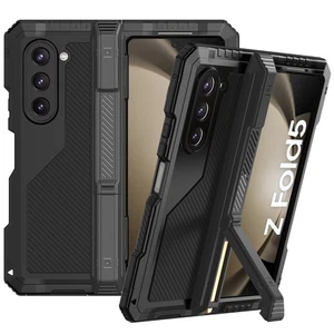 For Samsung Galaxy Z Fold 7 6 5 4 Heavy Metal Duty Rugged Hinge Protective Case - Picture 1 of 32