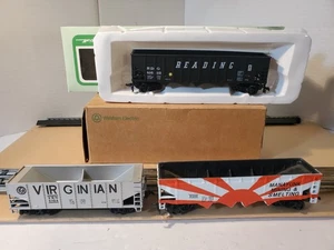 HO Scale 7 Cars - Hopper Lot - Bevbel Reading AHM Manayunk TYCO Tyco Virginian - Picture 1 of 20