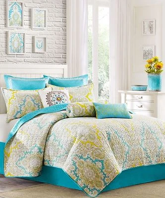 JUEGO DE 2 PIEZAS ECO DESIGN HUDSON PAISLEY, 1 COBERTOR DOBLE Y 1 PAISLEY SIMULADO ESTÁNDAR  Foto 1 de 2