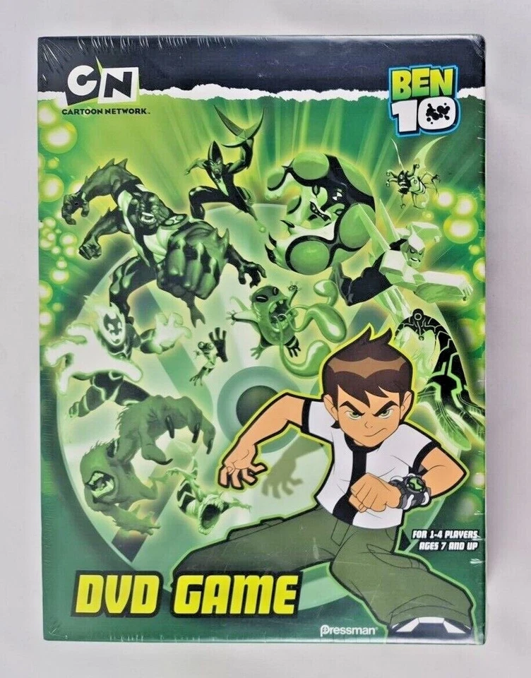 New - Ben 10 DVD Game Boxed With Poster & Stickers Cartoon Network 2007 Pressman - Image 1 of 4