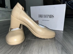 Dream Pairs Women Low Block Heel Round Toe Work Dress Comfort Pump Shoes Size 11 - Picture 1 of 7