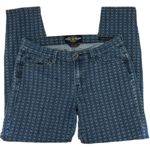 Lucky Brand Jeans Womens 10/30 Blue Sofia Skinny Diamonds Stripe Stretch Denim - Picture 1 of 6