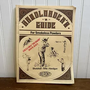 DuPont Guida Caricatore Manuale Polveri Senza Fumo Vintage Ricarica Caccia Ephemera - Foto 1 di 4