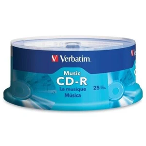 PE Verbatim 40x 80-Minute CD-R with Branded Surface 25 Pack - Picture 1 of 1
