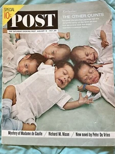 Saturday Evening Post JAN 18 1964 The Other Quints Richard M. Nixon Madame de... - Picture 1 of 3
