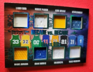 KOBE BRYANT LARRY BIRD MAGIC JOHNSON KEVIN GARNETT PARISH JERSEY KARTE #d3/7 BLATT - Bild 1 von 3