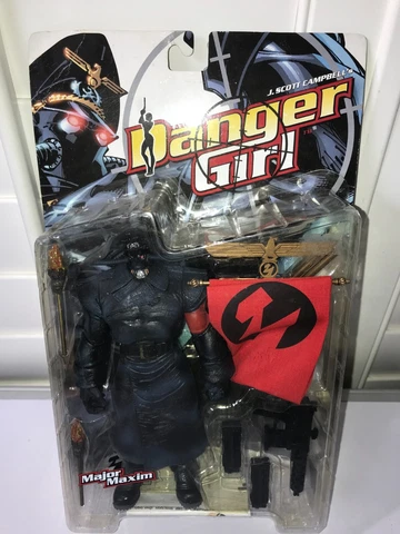 McFarlane Danger Girl Major Maxim Super Soldier Killing Machine Figure MIB 1999 Cover