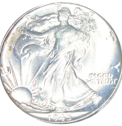 1945 MS65+ Walking Liberty Half Dollar, PCGS 33336479 Cover