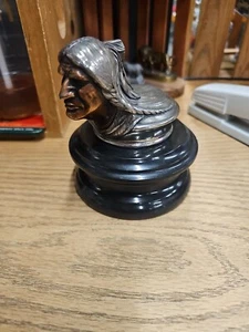 Oldtimer Pontiac American Indian Chief Kopf Kühlerdeckel 20er Jahre? Federn fehlen - Bild 1 von 4